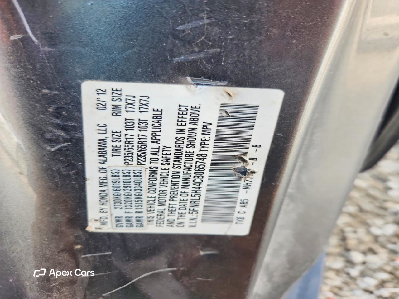 Honda Odyssey 2012