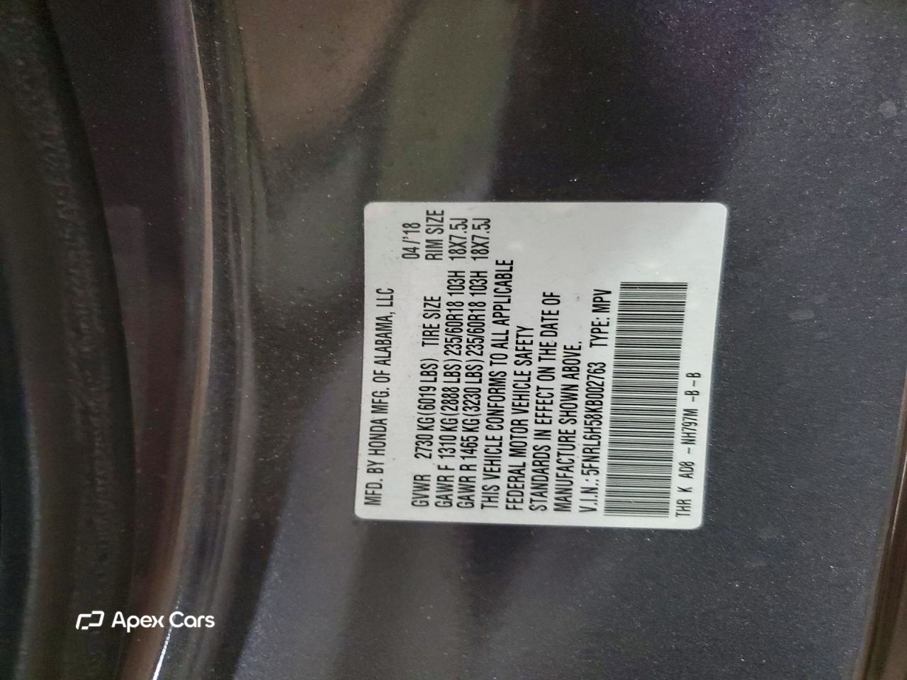 Honda Odyssey 2019