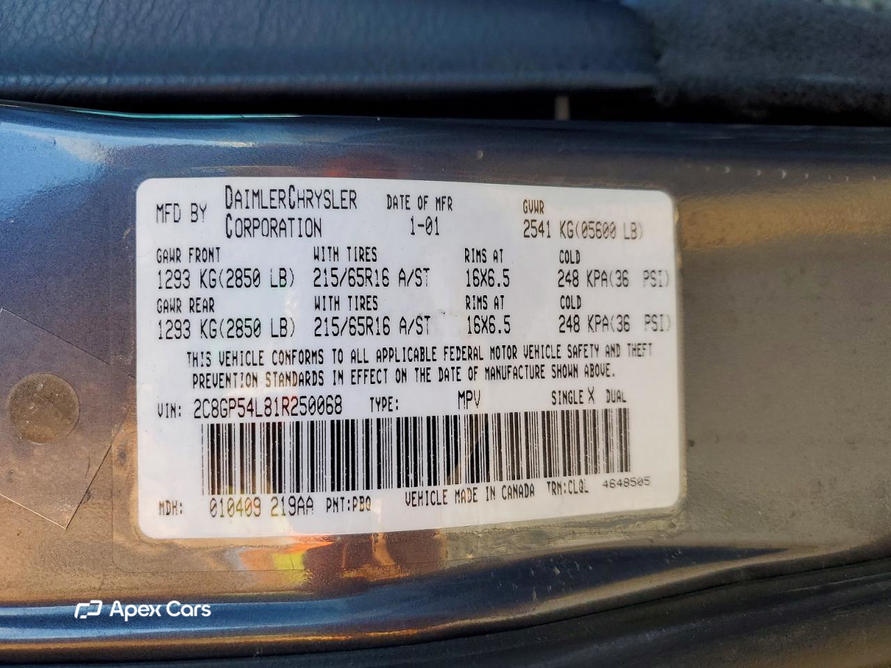 Chrysler Voyager 2001