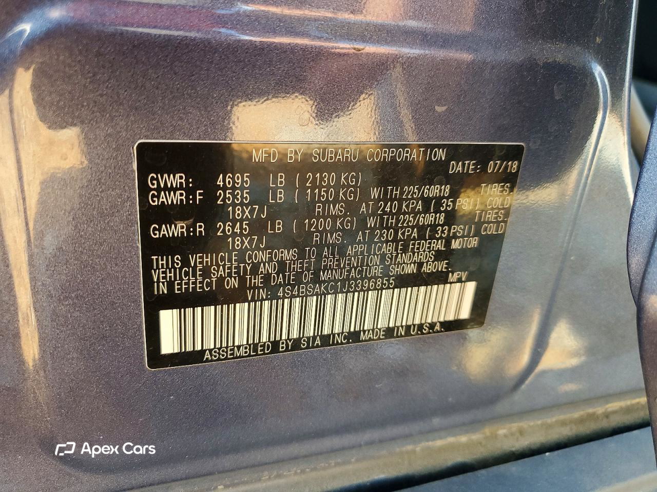 Subaru Outback 2018