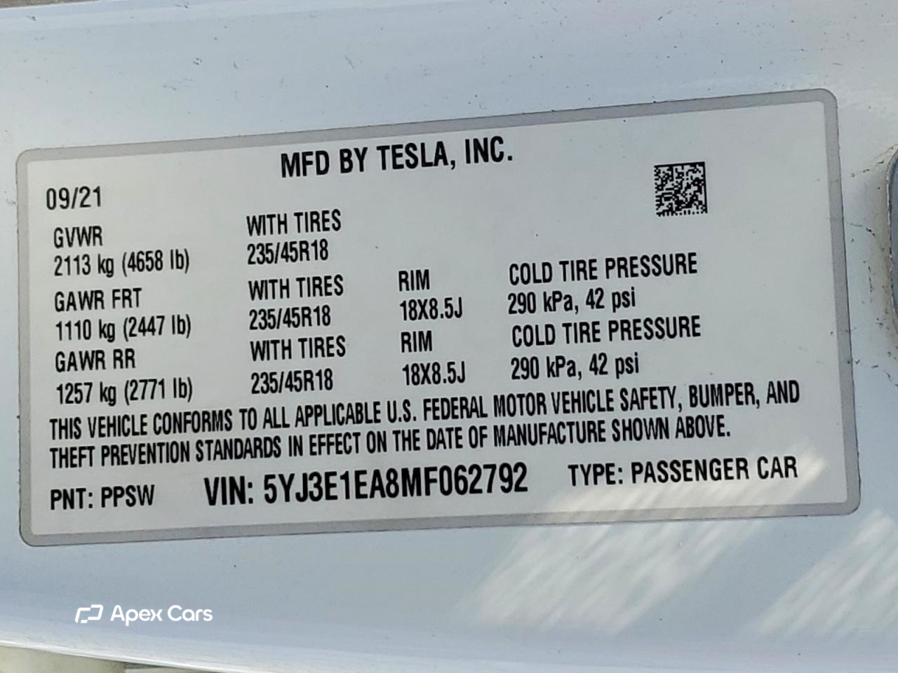 Tesla Model 3 2021