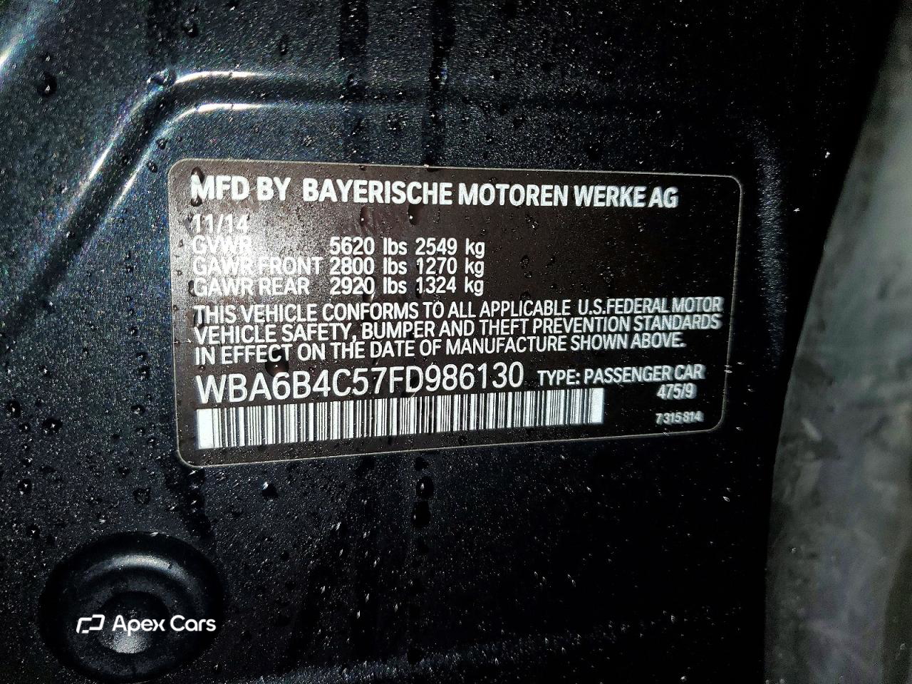 BMW Series 6 2015