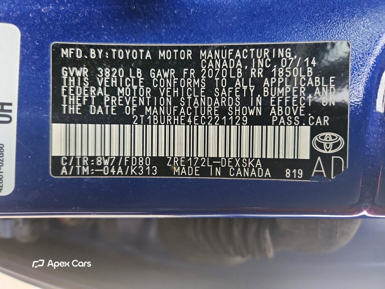Toyota Corolla 2014