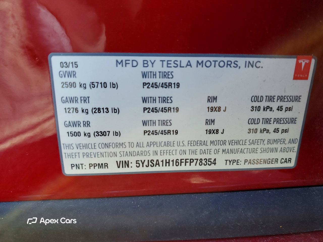 Tesla Model S 2015