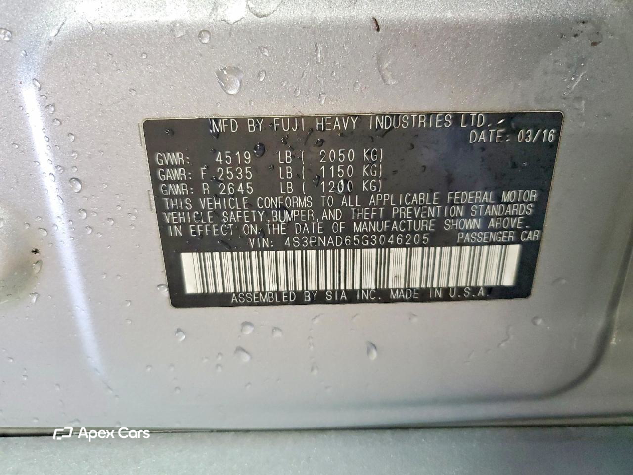 Subaru Legacy 2016