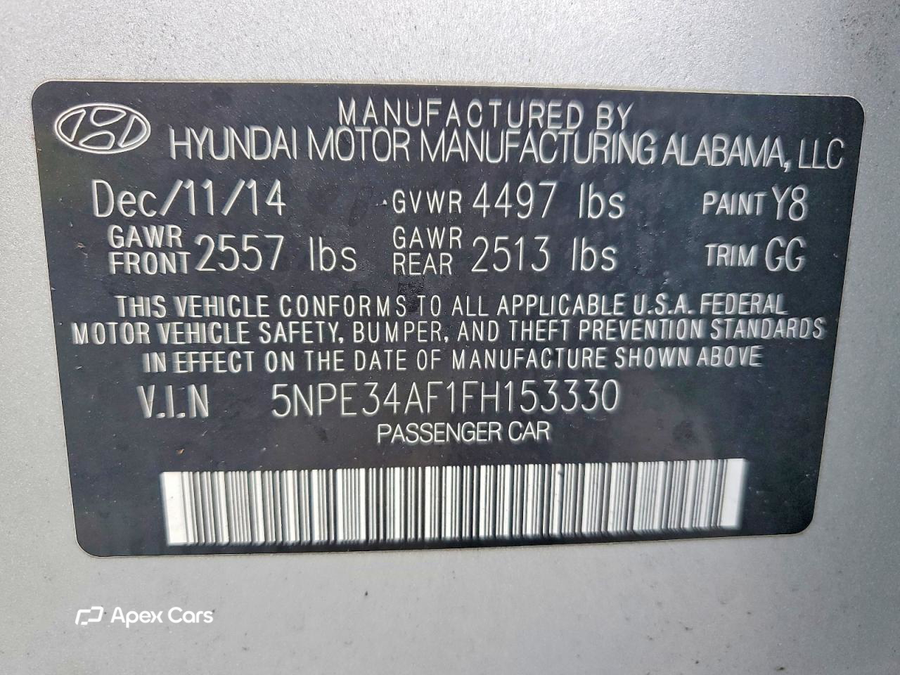 Hyundai Sonata 2015