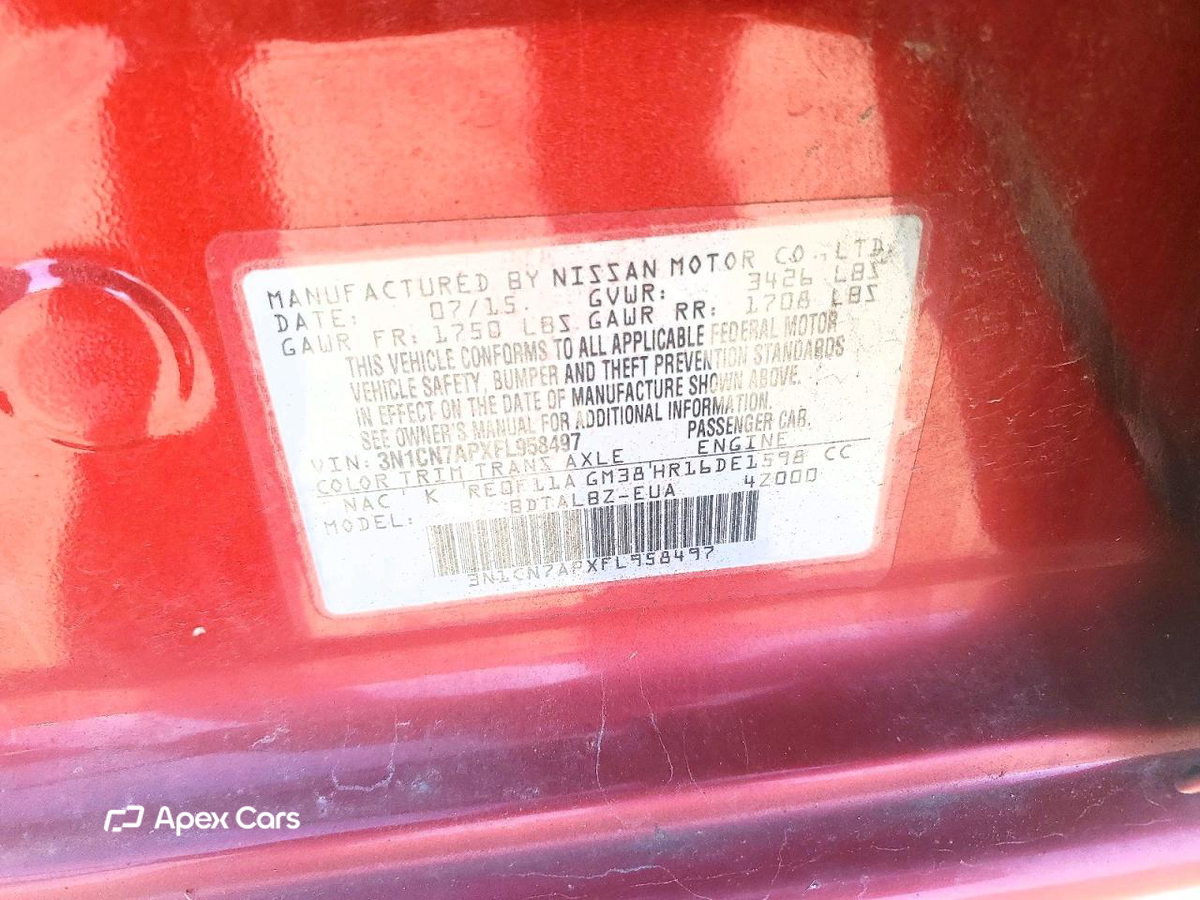 Nissan Versa 2015