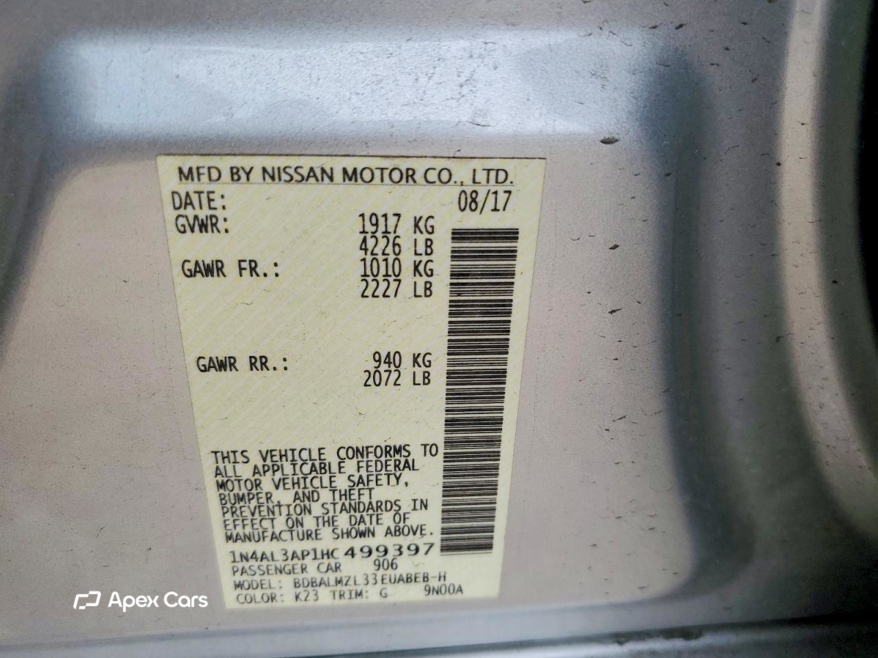 Nissan Altima 2017
