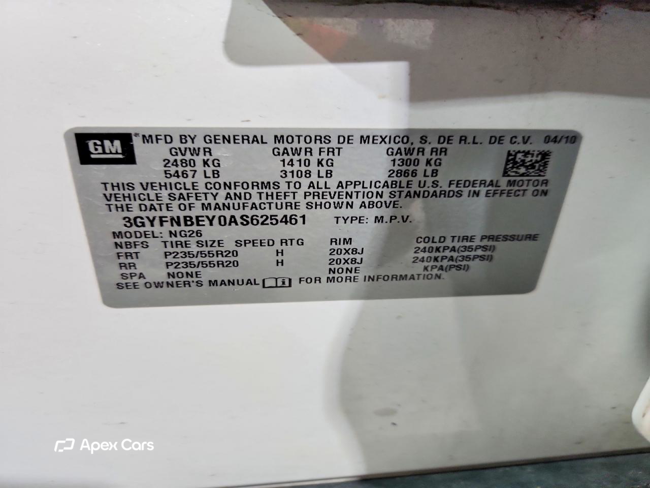 Cadillac SRX 2010