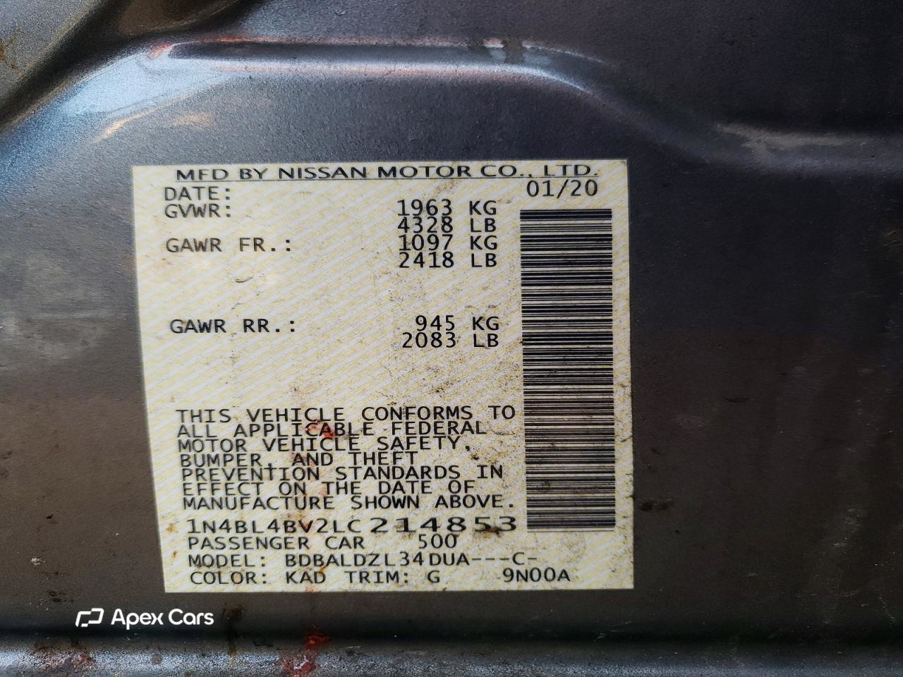 Nissan Altima 2020