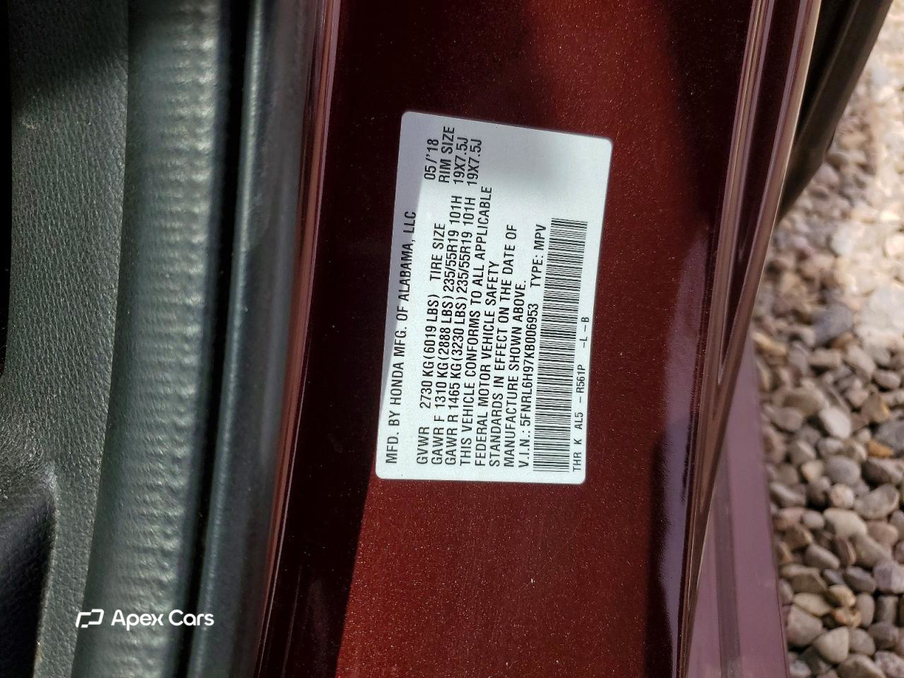 Honda Odyssey 2019