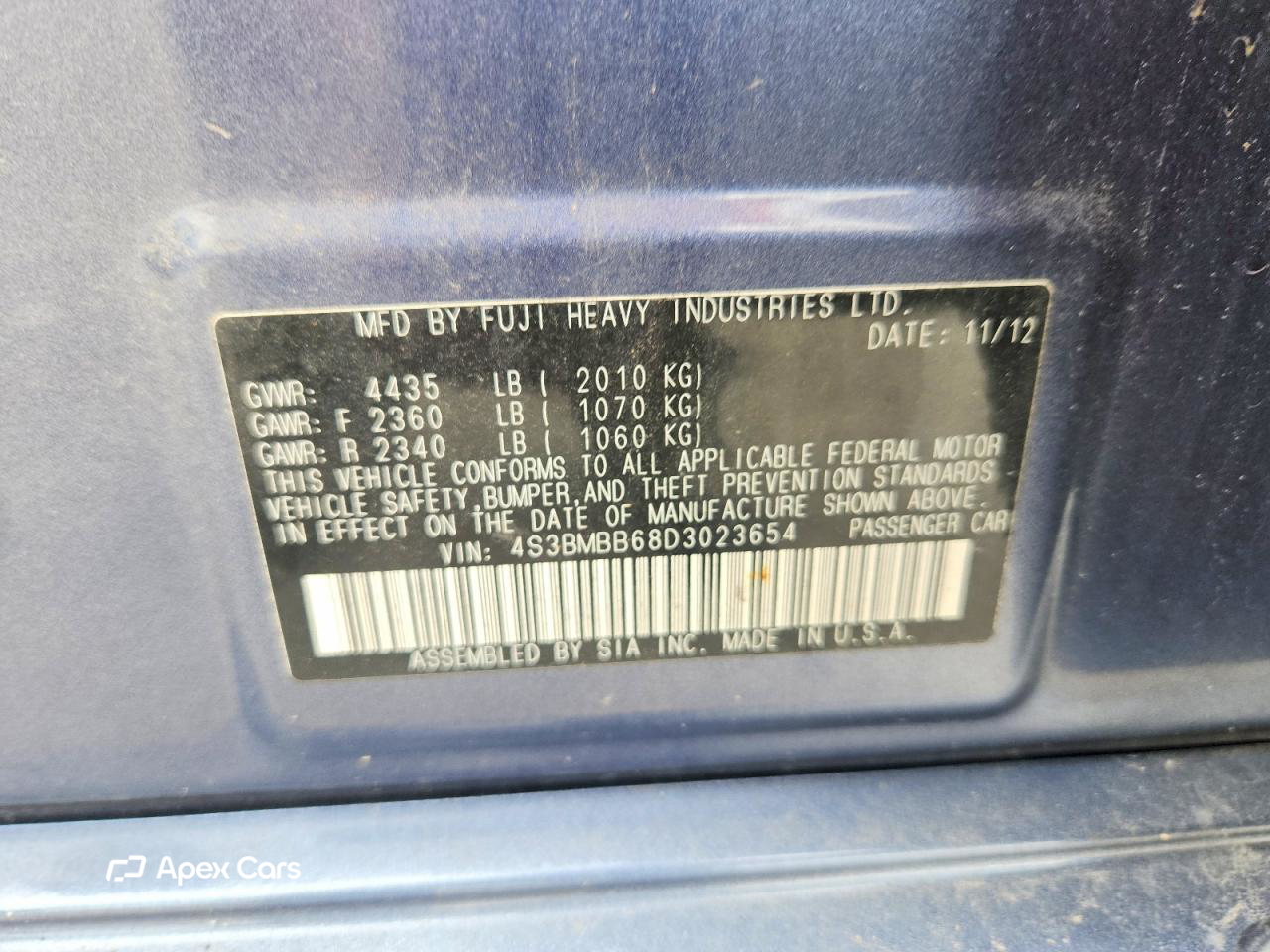 Subaru Legacy 2013