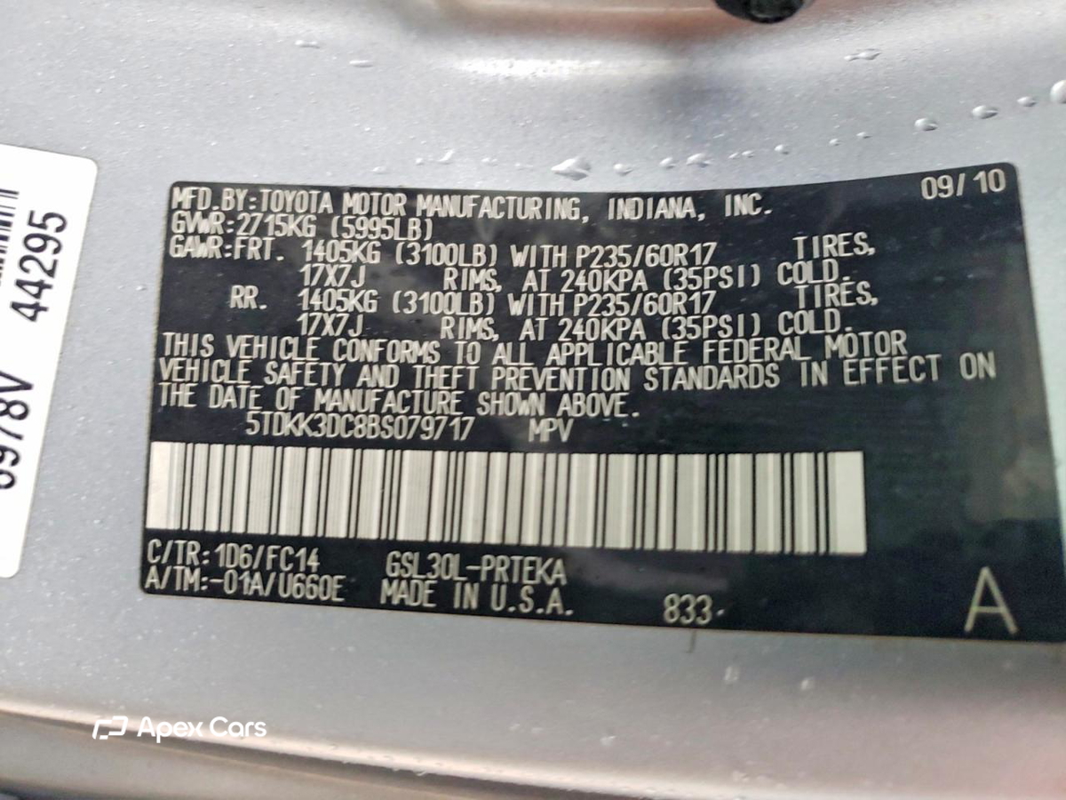 Toyota Sienna 2011