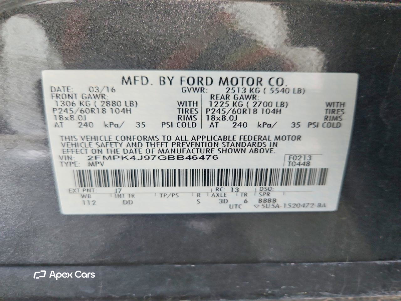 Ford Edge 2016