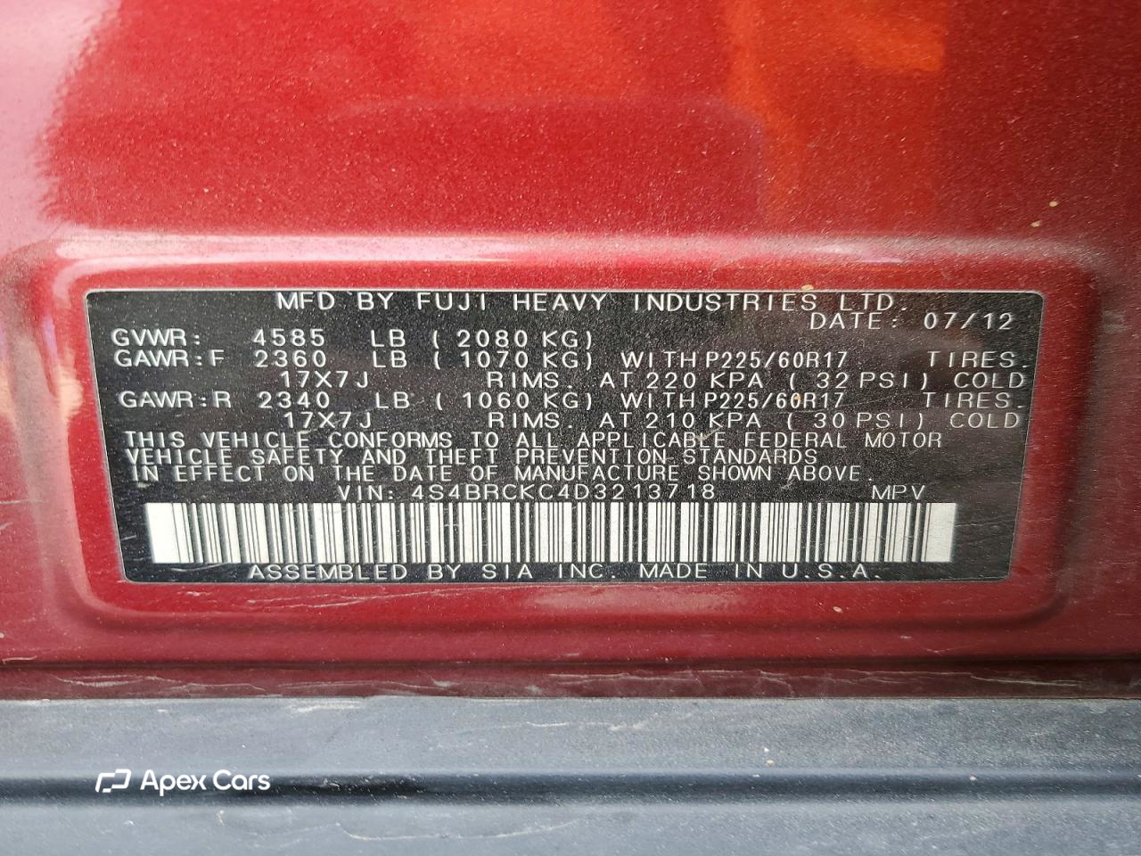 Subaru Outback 2013