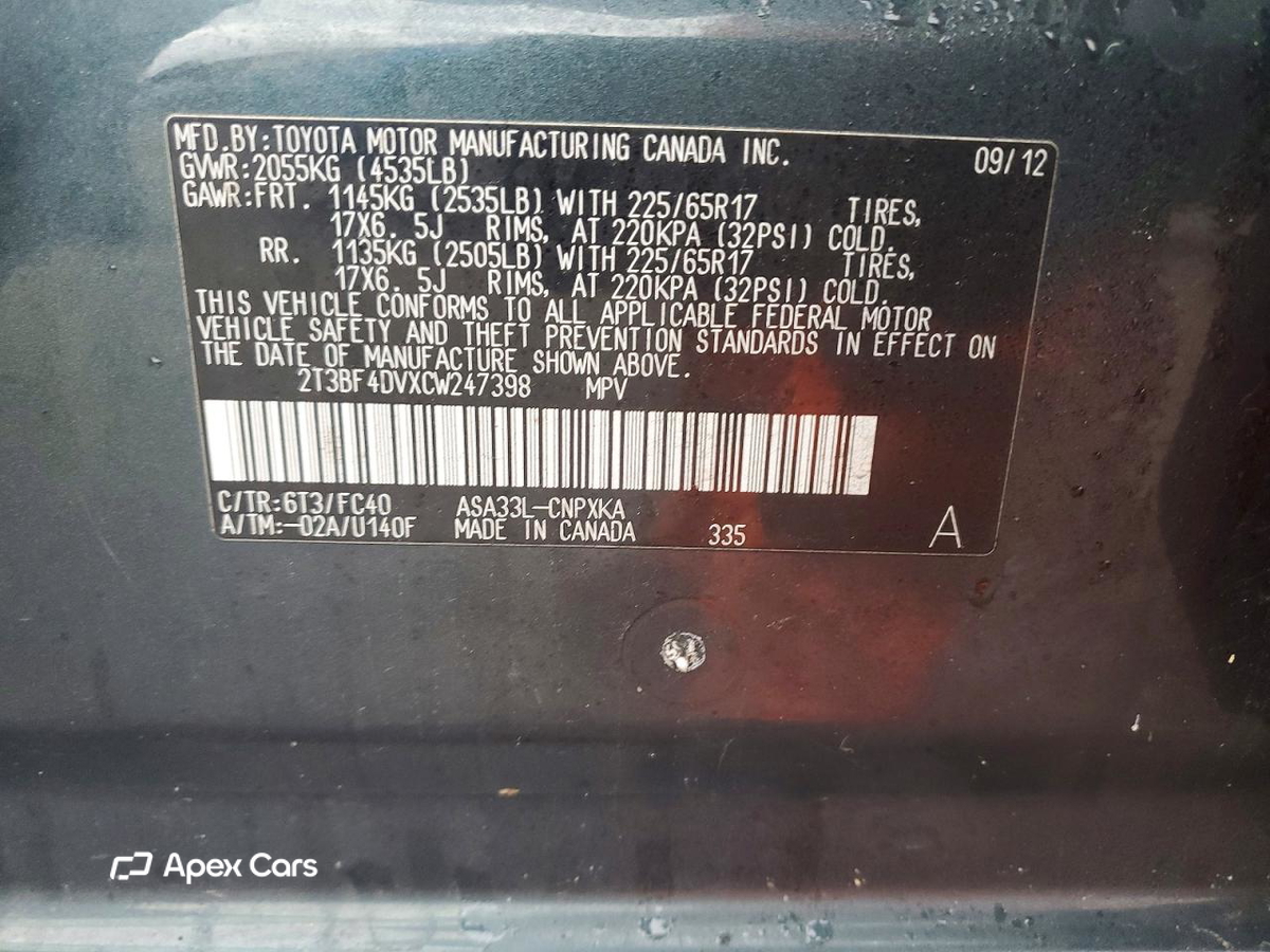Toyota RAV 4 2012