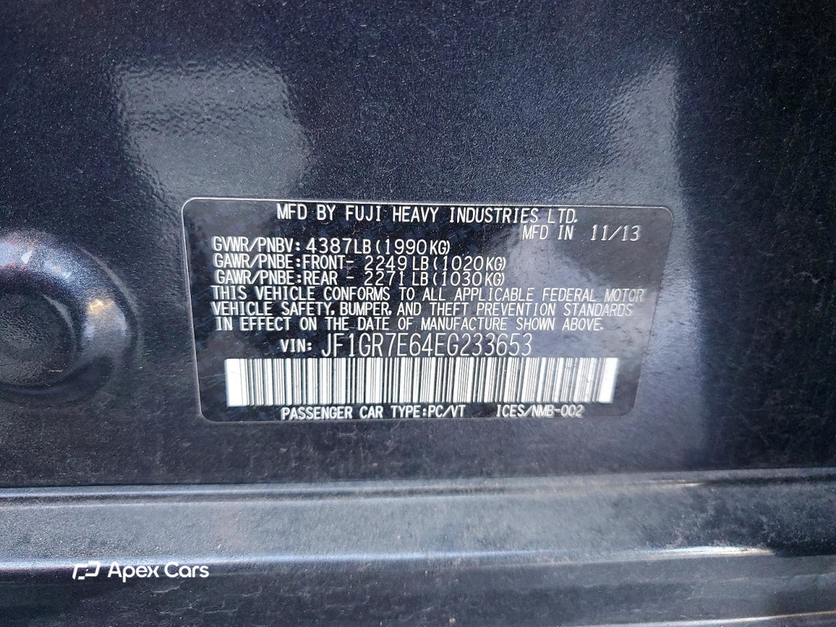 Subaru WRX 2014