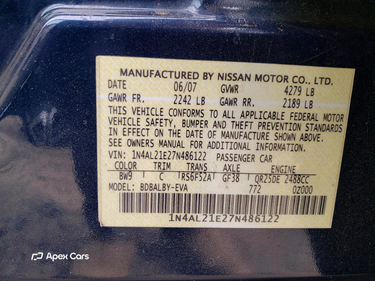 Nissan Altima 2007