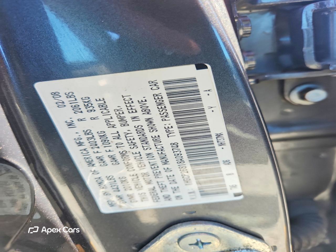 Honda Accord 2008