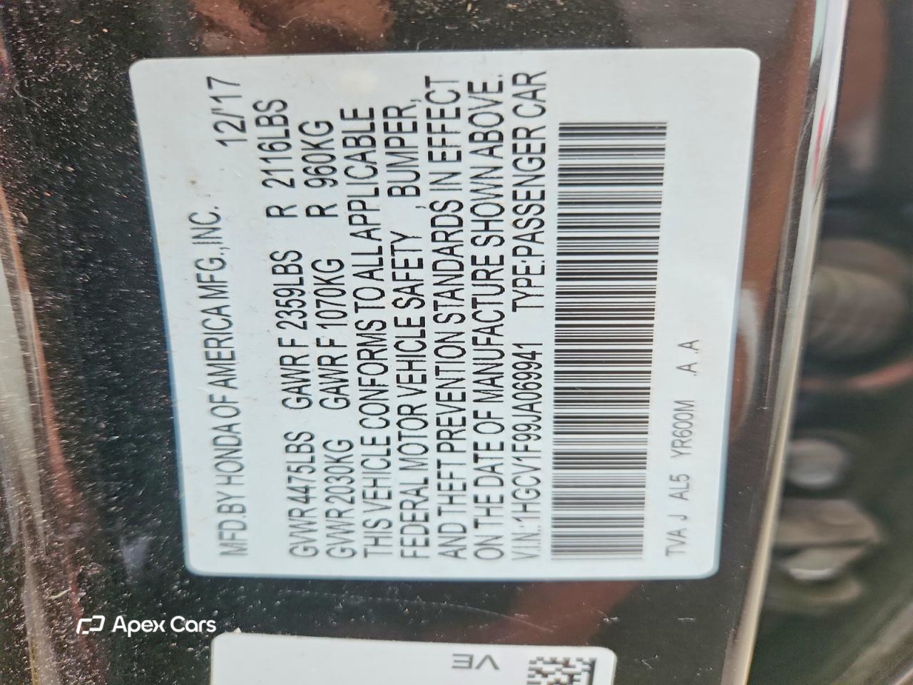 Honda Accord 2018