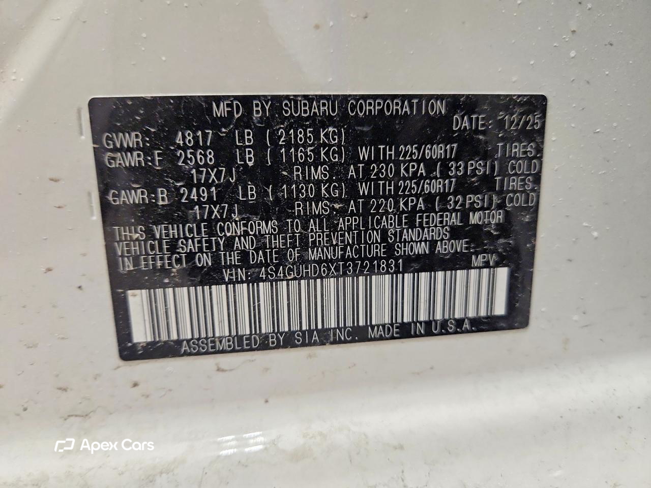Subaru XV 2026