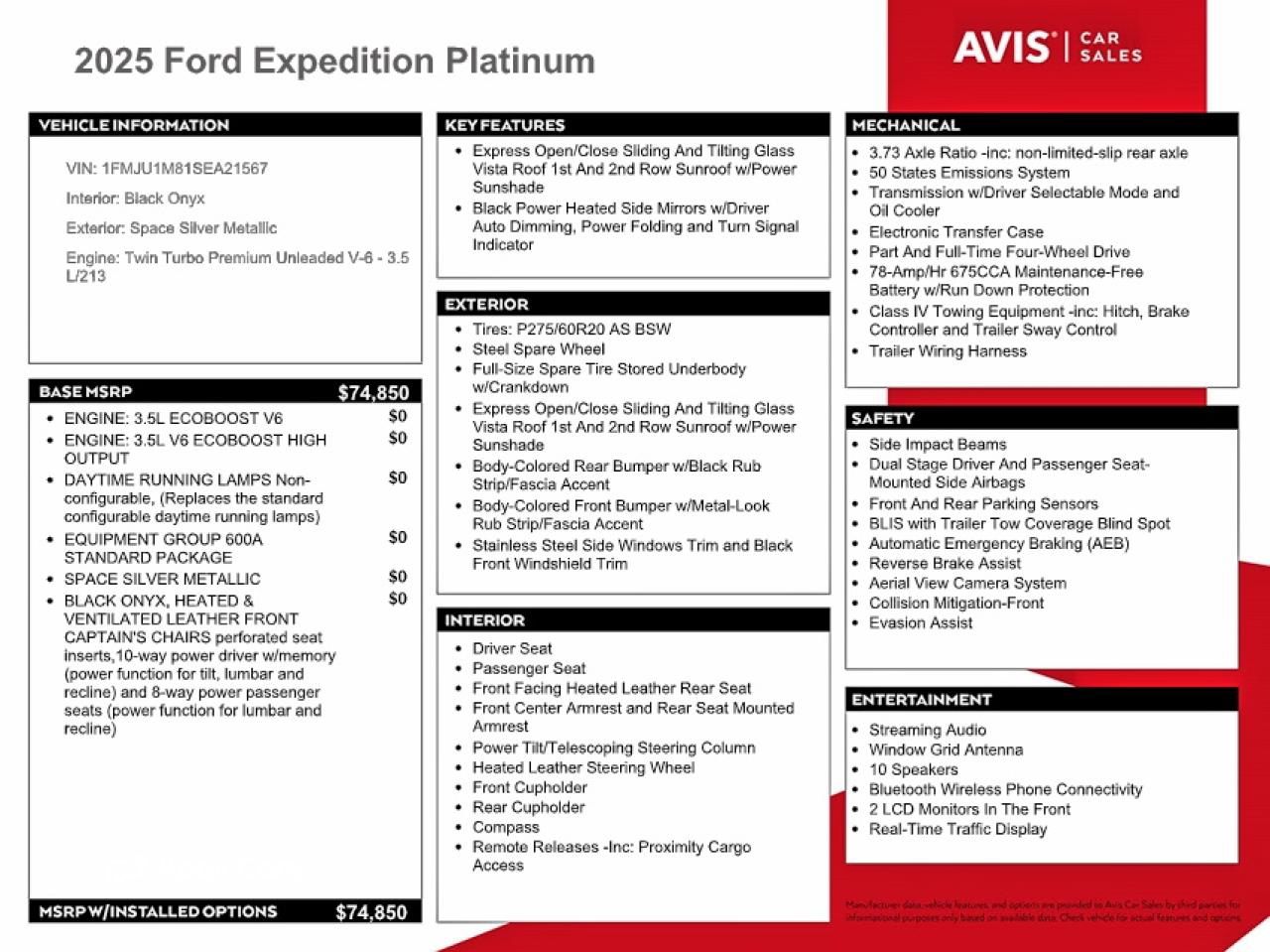 Ford Expedition 2025