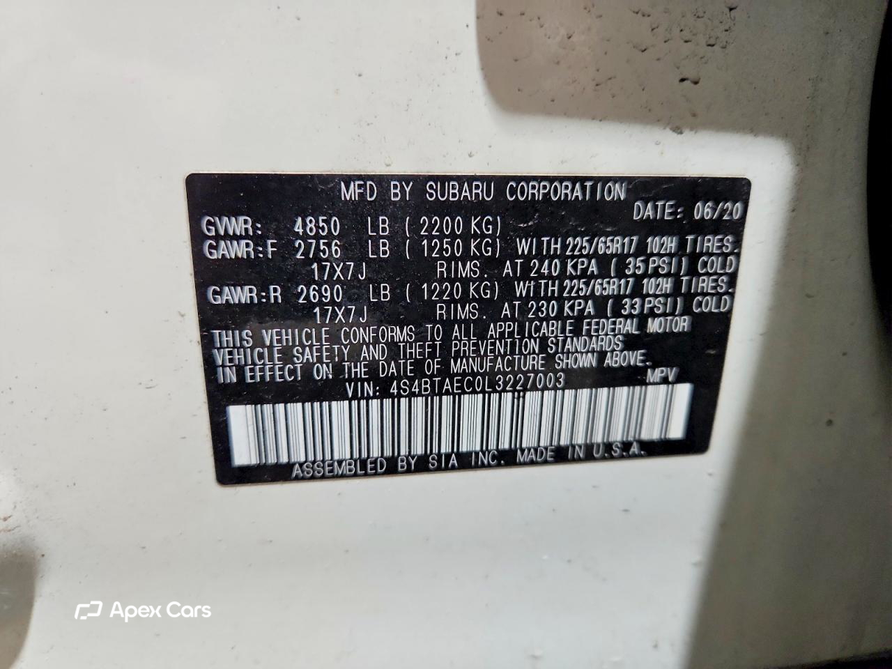 Subaru Outback 2020