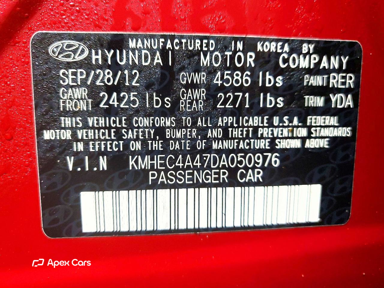 Hyundai Sonata 2013