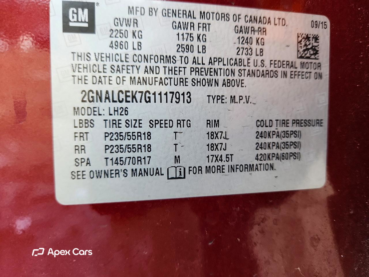 Chevrolet Equinox 2016