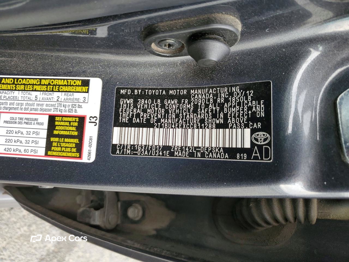 Toyota Corolla 2012