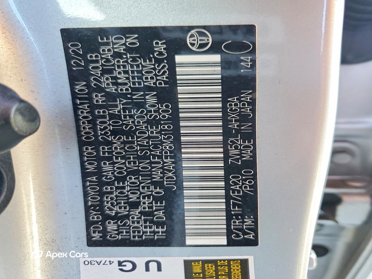 Toyota Prius 2021