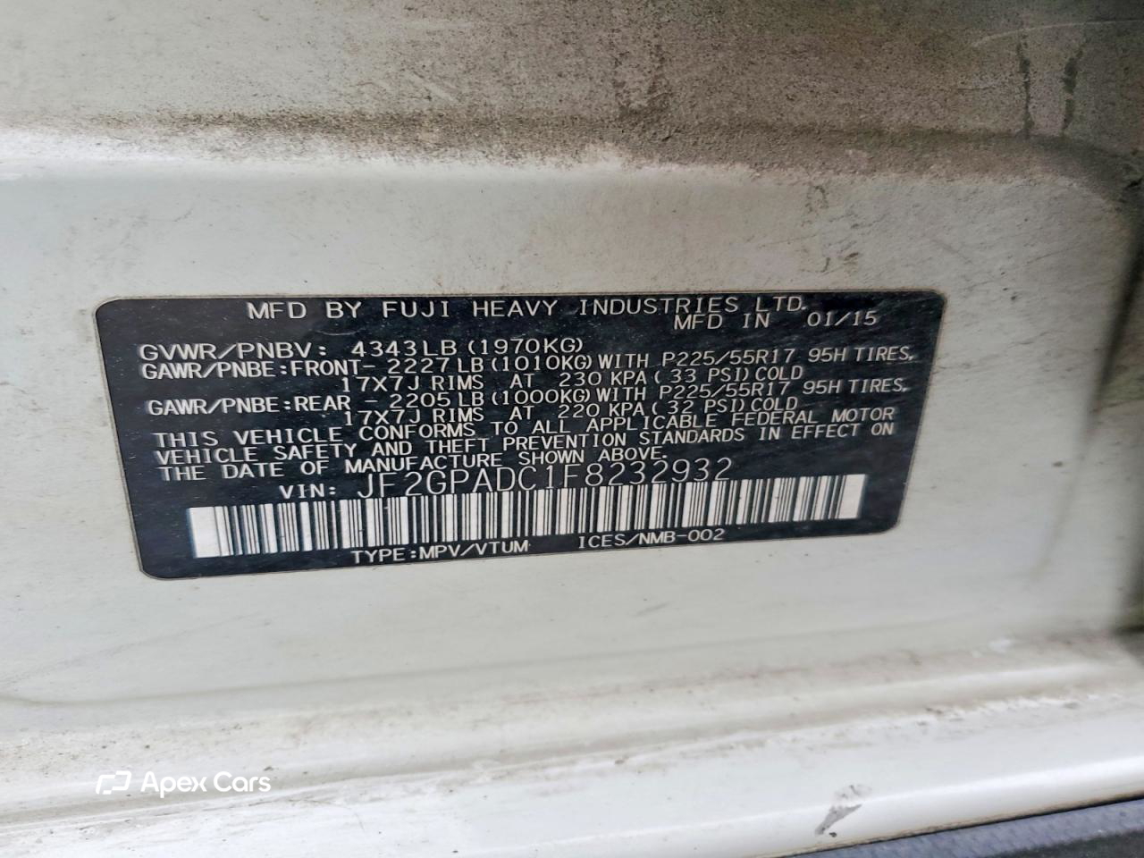 Subaru XV 2015