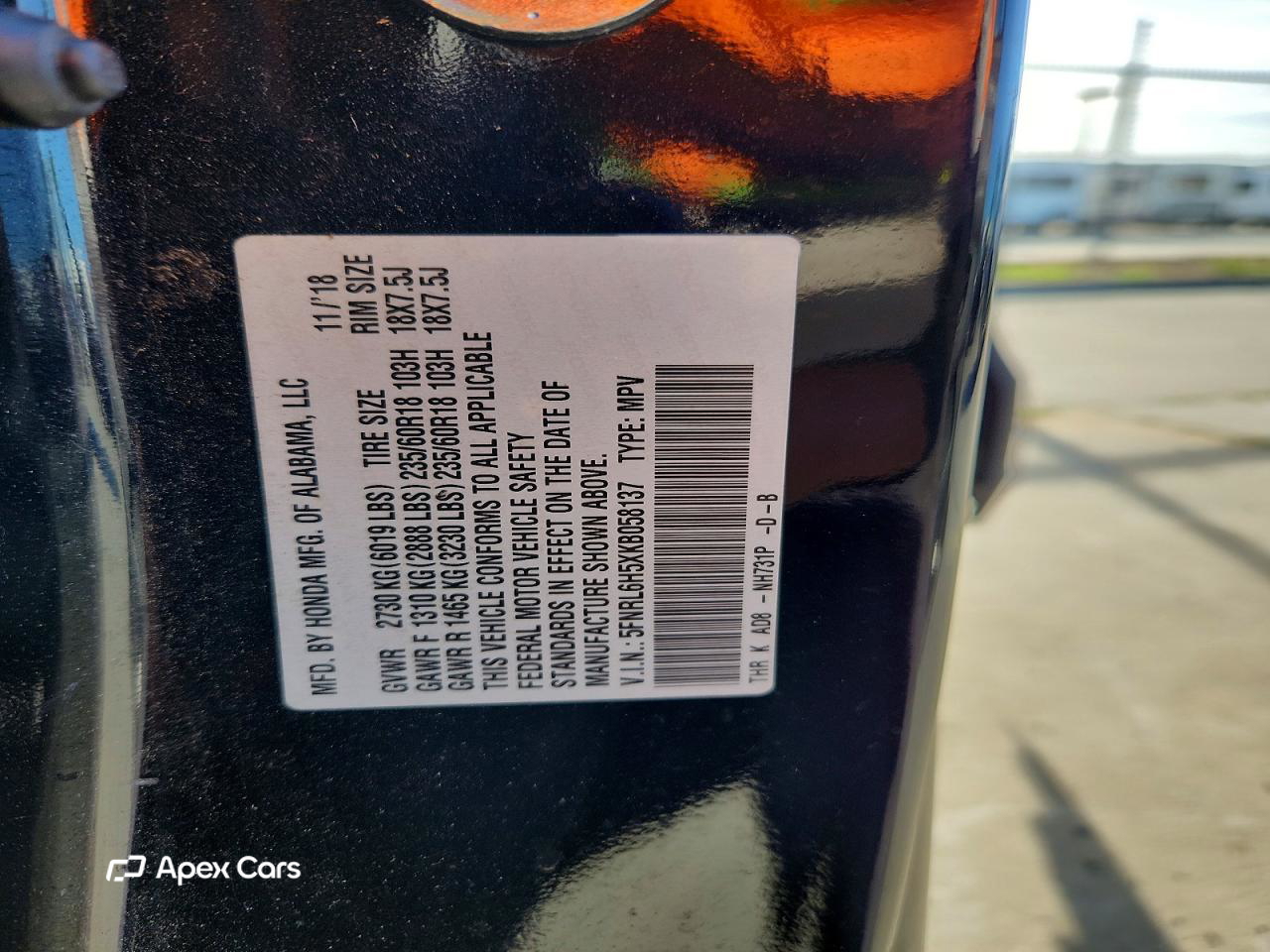 Honda Odyssey 2019