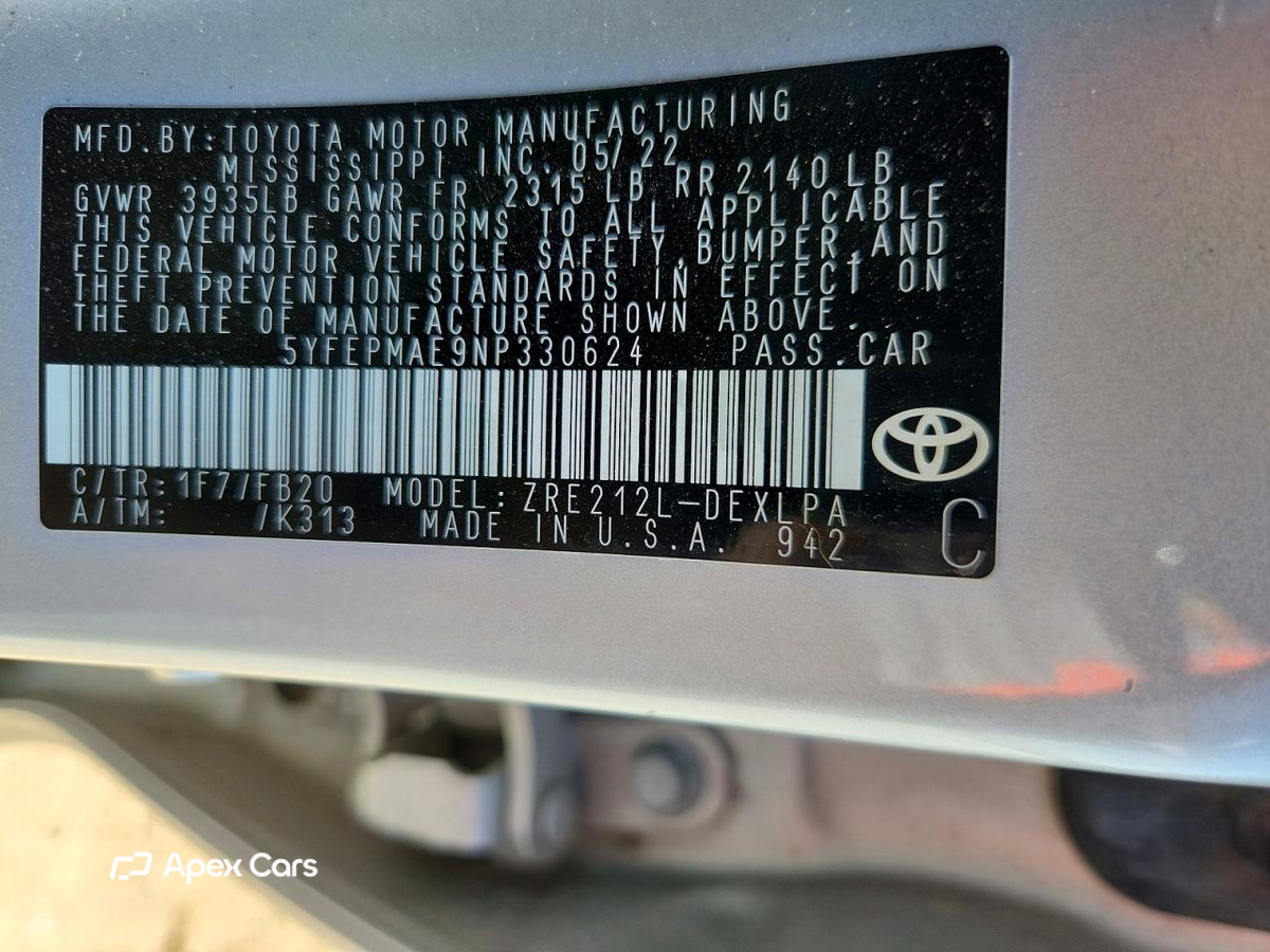 Toyota Corolla 2022