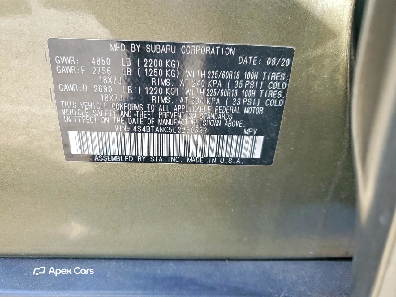 Subaru Outback 2020