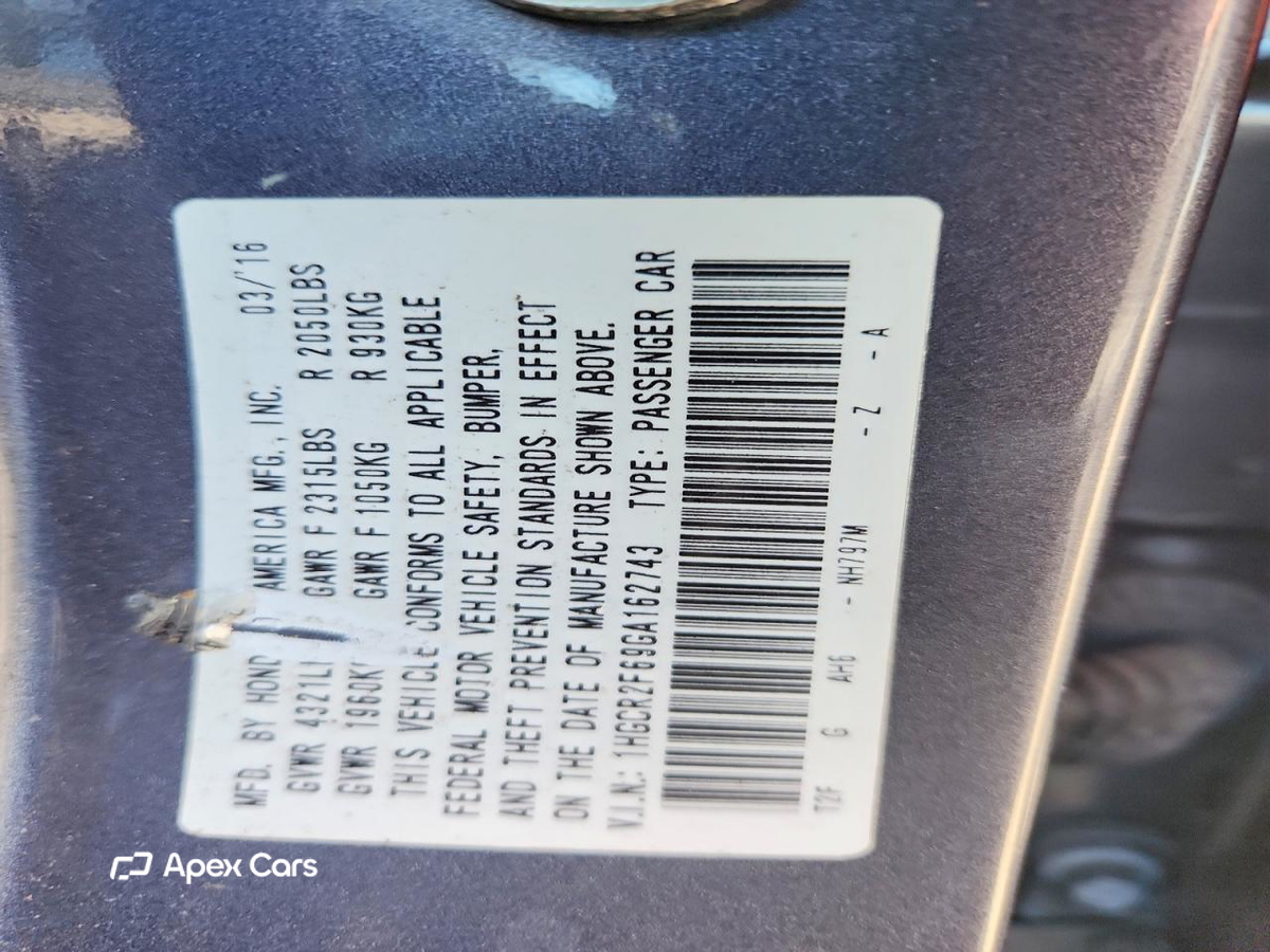 Honda Accord 2016