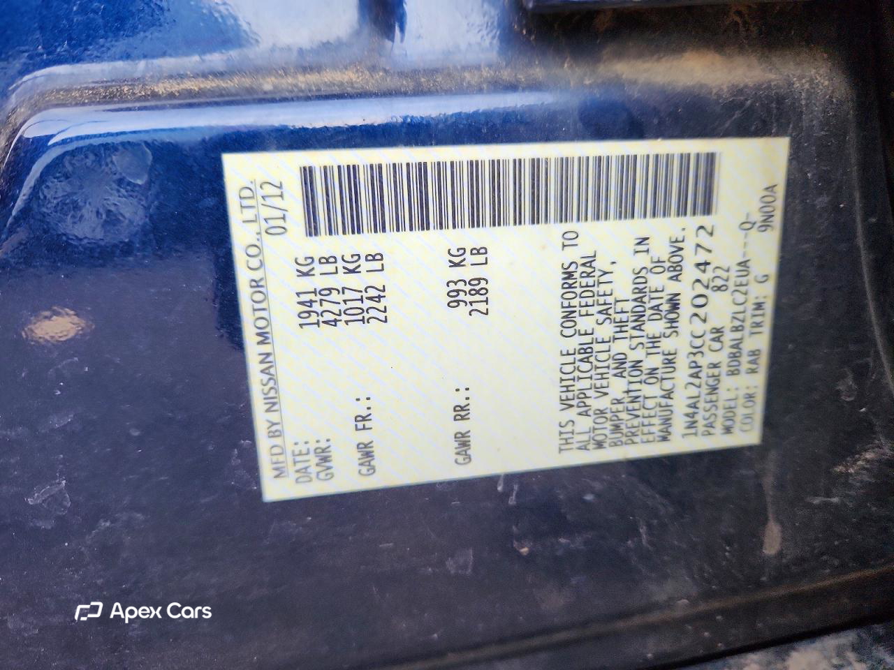 Nissan Altima 2012