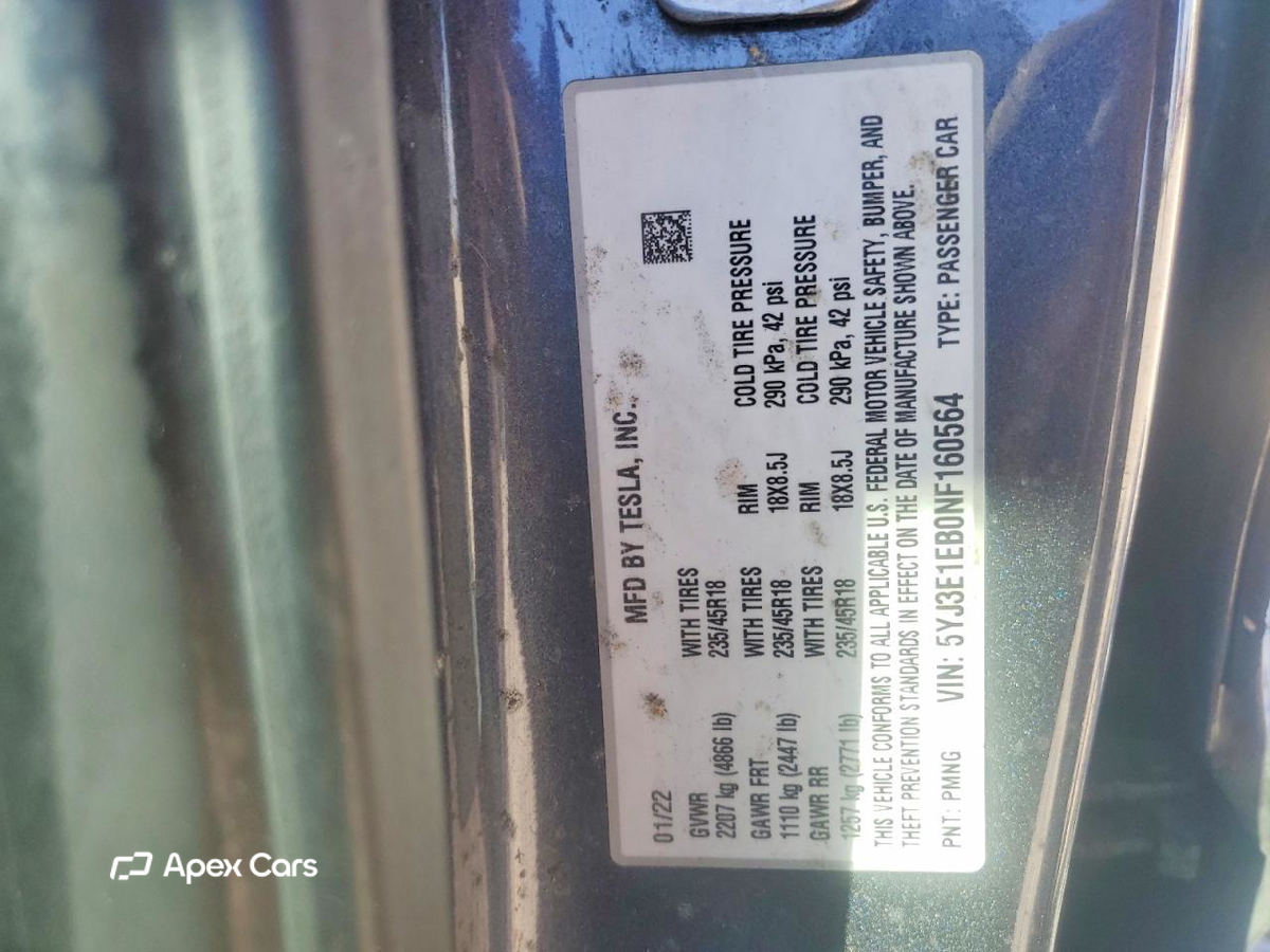 Tesla Model 3 2022
