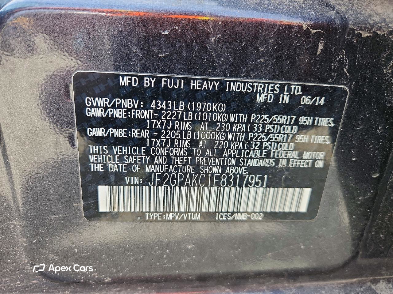 Subaru XV 2014
