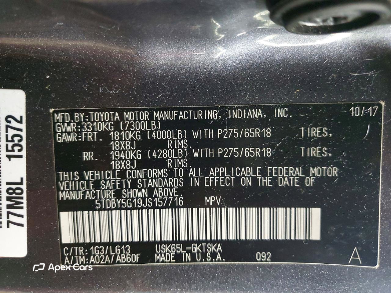 Toyota Sequoia 2018