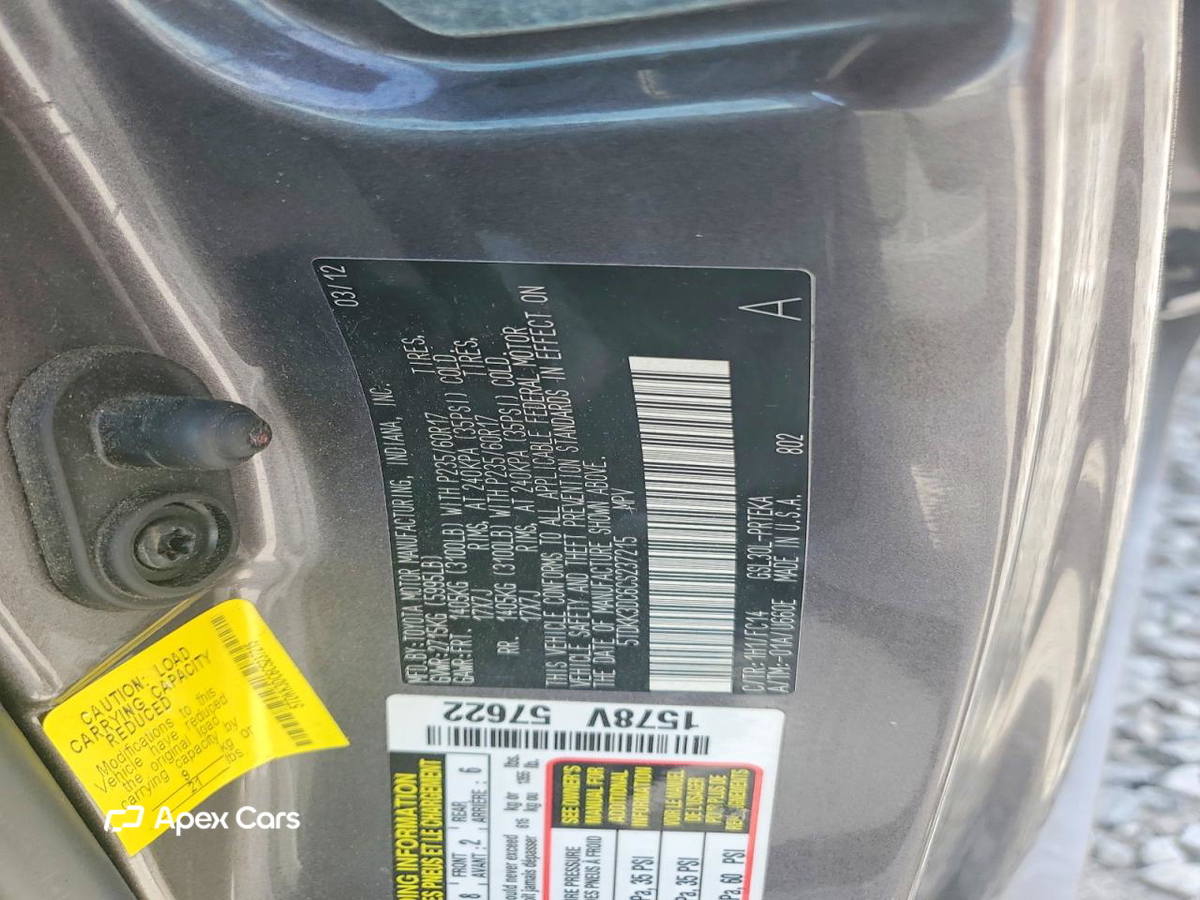 Toyota Sienna 2012