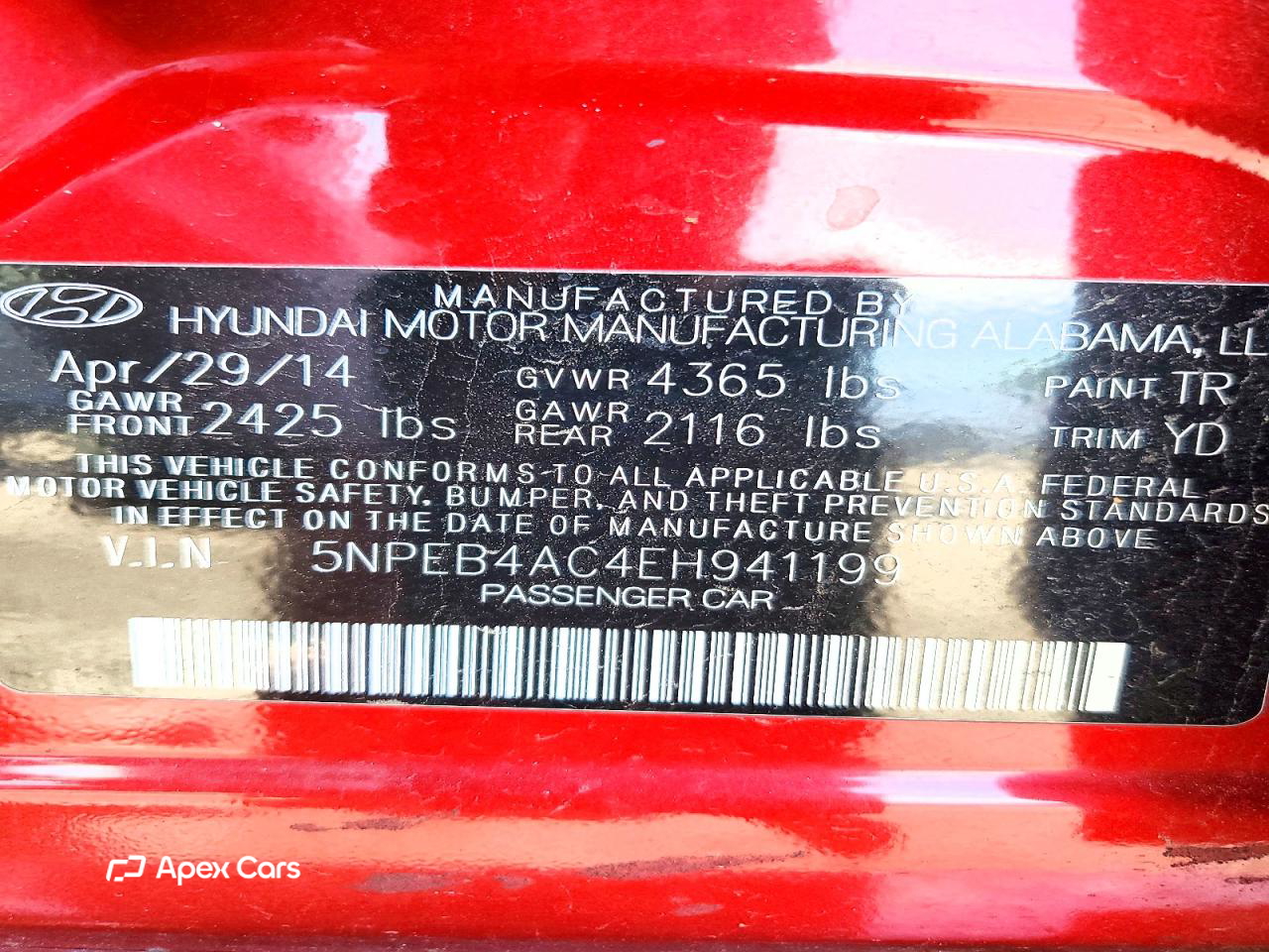 Hyundai Sonata 2014