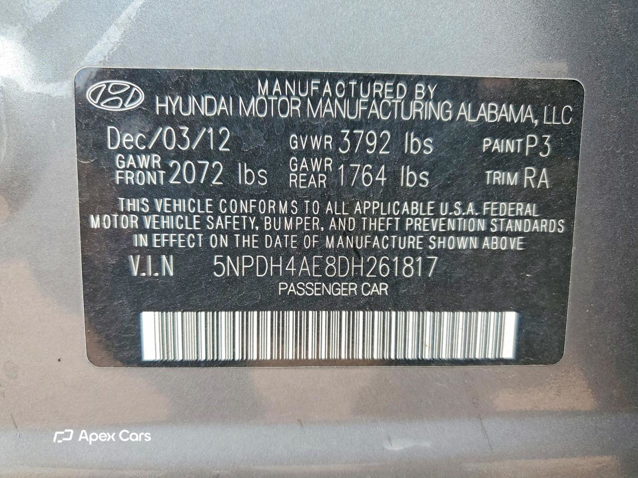Hyundai Elantra 2013