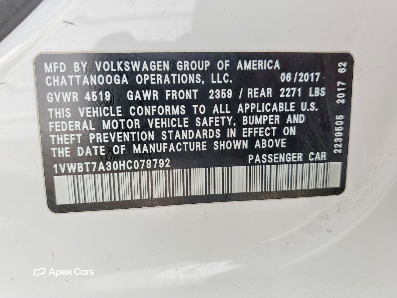 Volkswagen Passat 2017