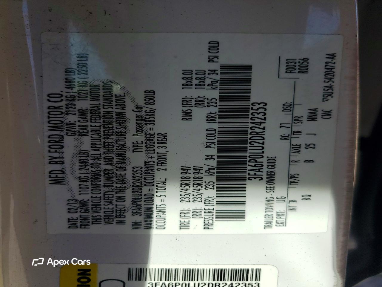 Ford Fusion 2013