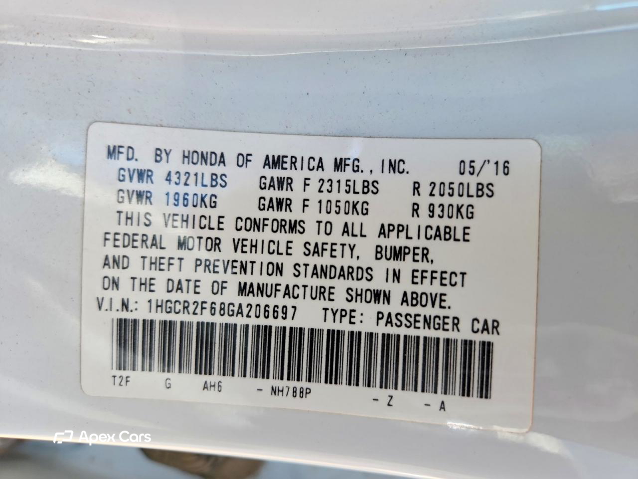 Honda Accord 2016