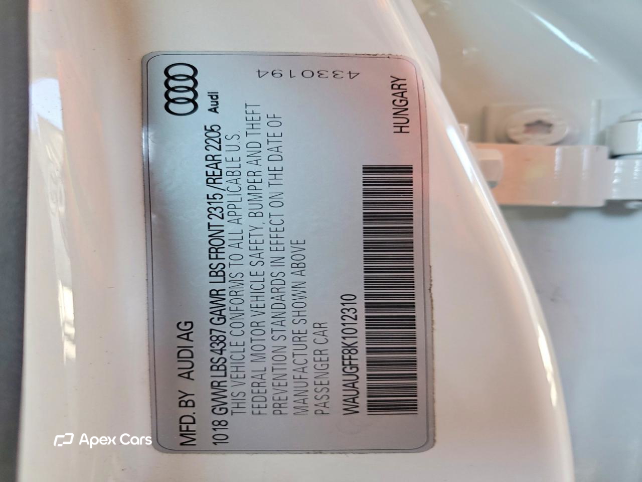 Audi A3 2019