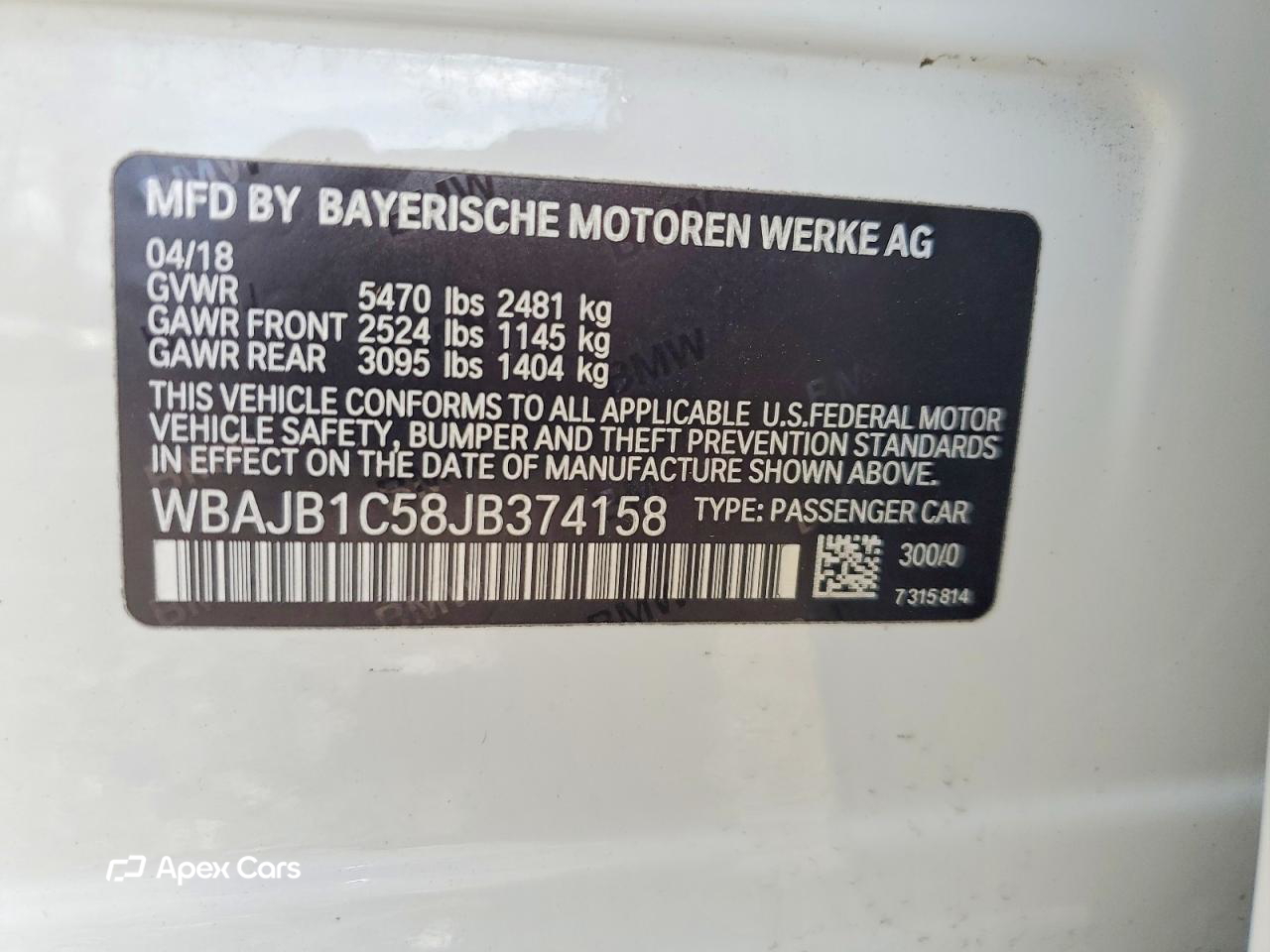 BMW Series 5 2018