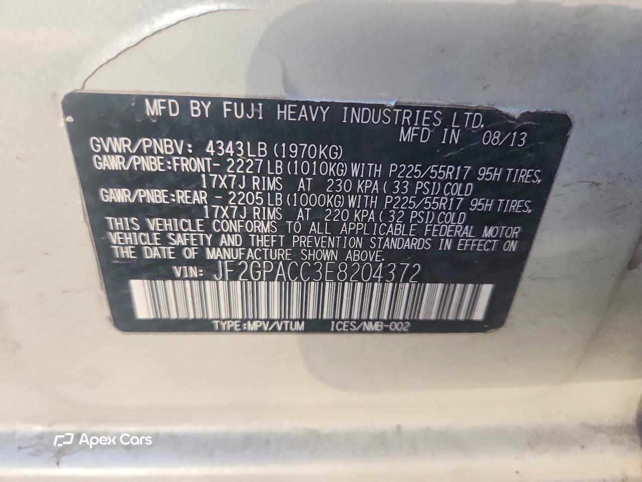 Subaru XV 2014