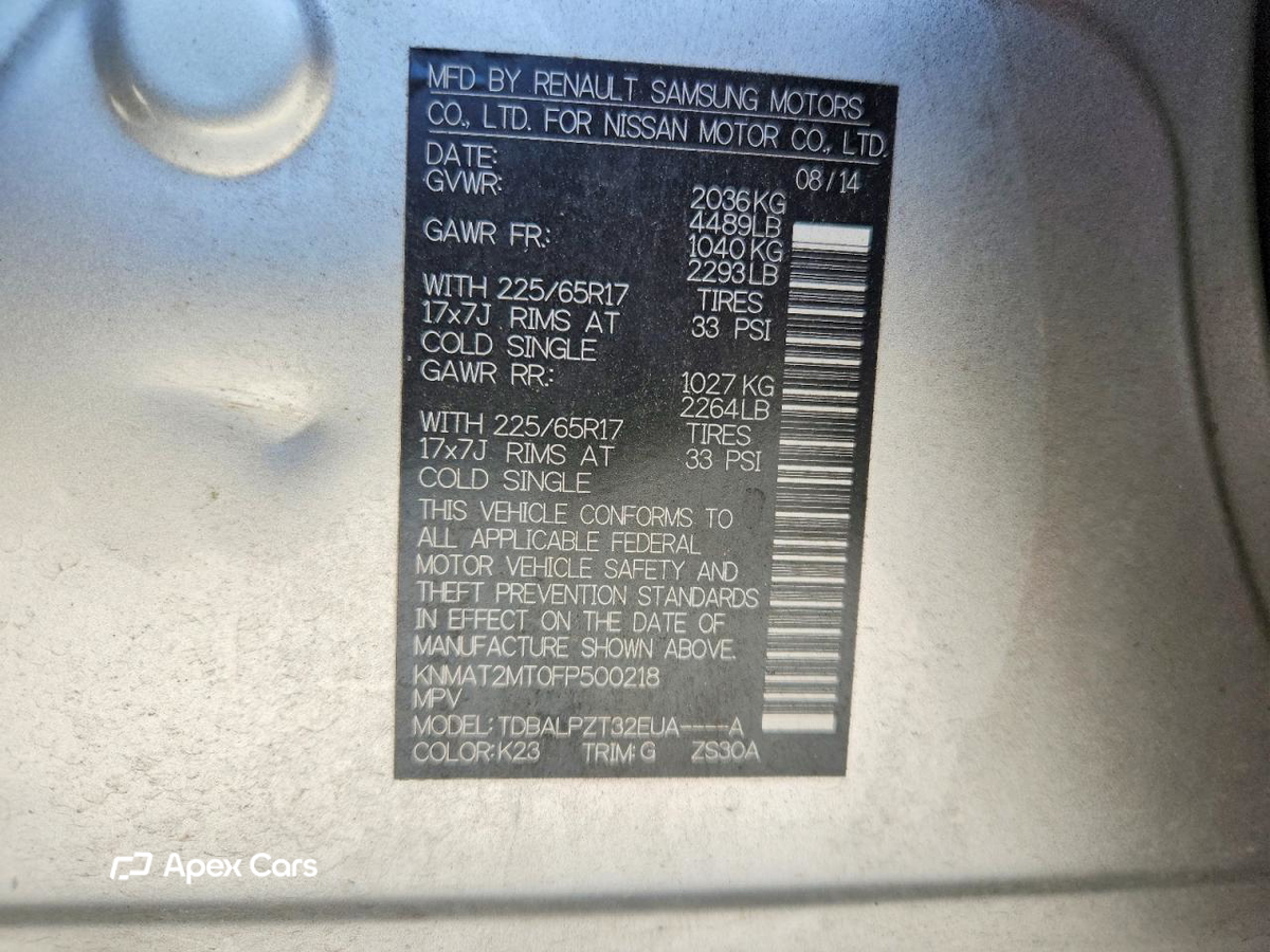 Nissan Rogue 2015